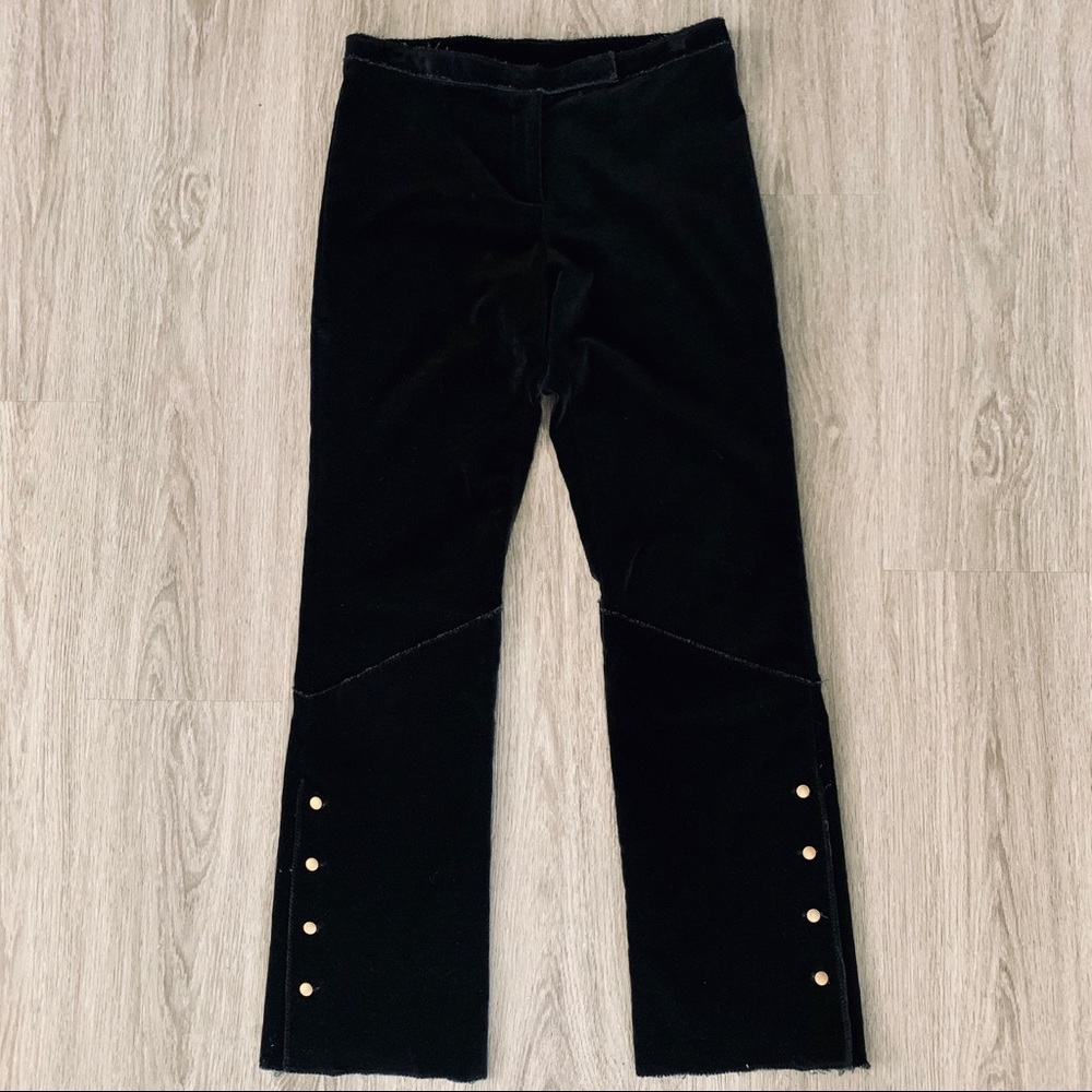 Nicole Miller ‘Gucci-Style’ Velvet Slit Pants